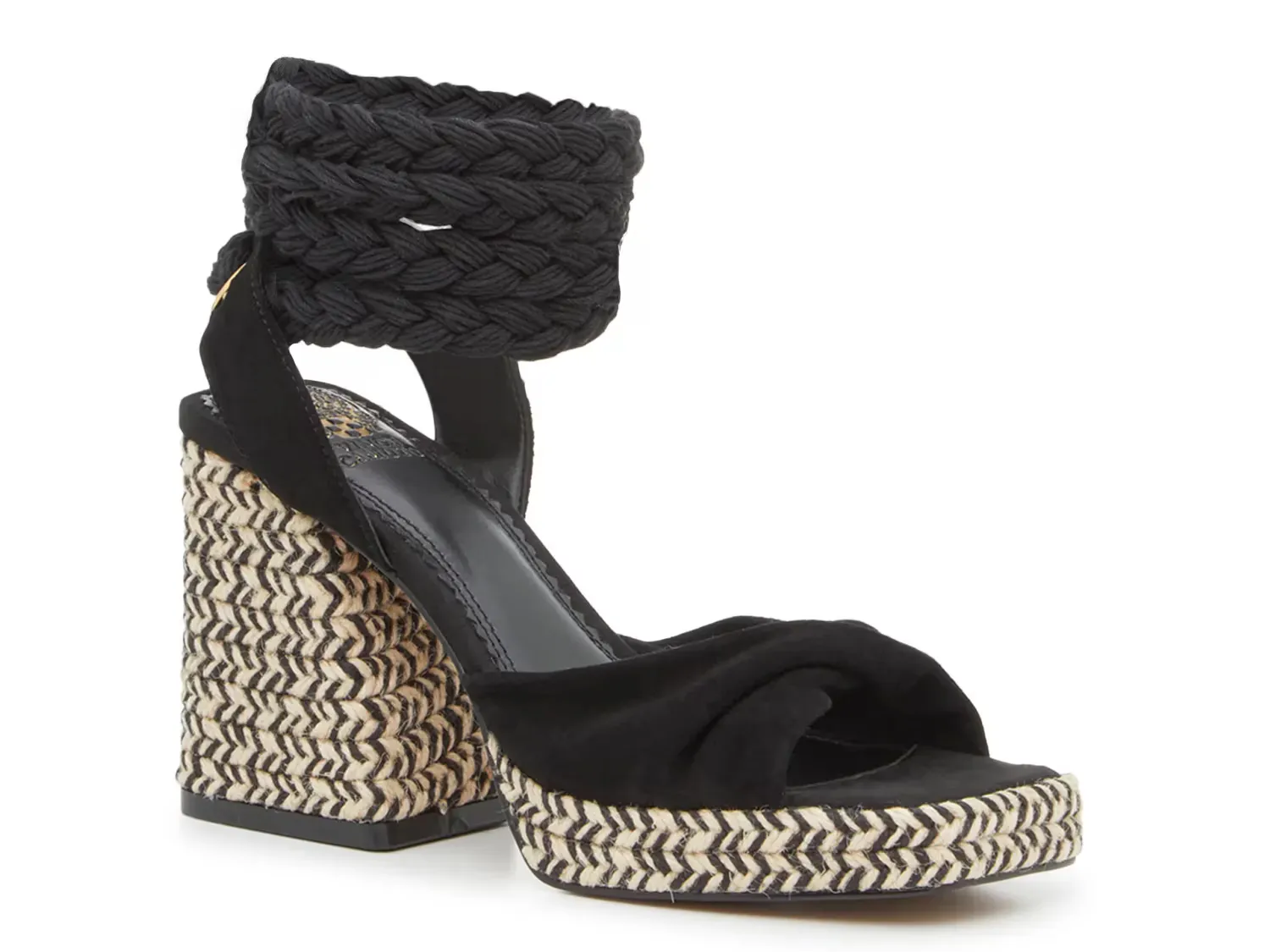 Сандалии Paddge на шнуровке Vince Camuto, Black/Beige