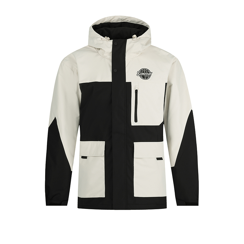 

361° Тренч из баскетбольной коллекции мужской Super Black/Light Beige Gray