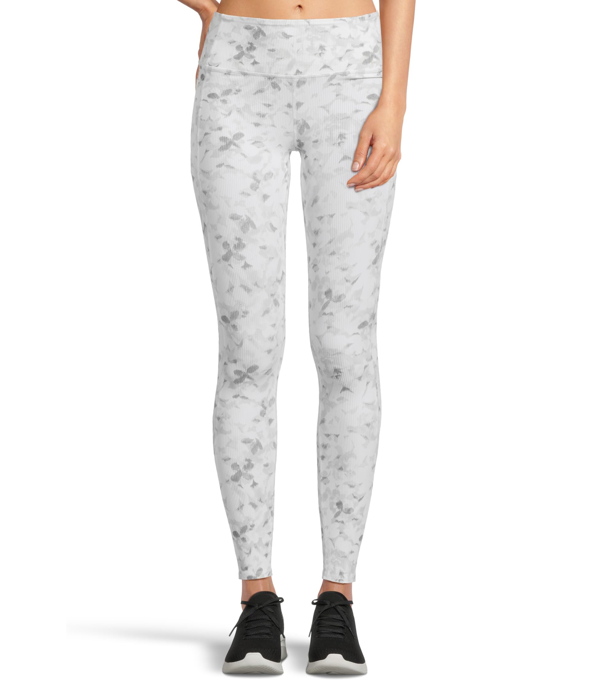 

Брюки SKECHERS Go Walk Rib Full Length High-Waisted Leggings, цвет Floral Mirage