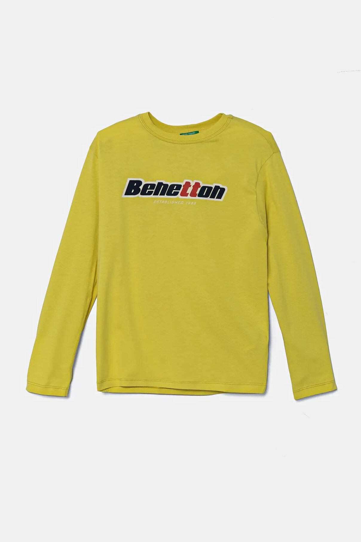 

Хлопковая детская кофта с длинными рукавами United Colors Of Benetton, зеленый