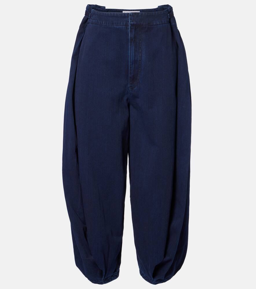 

Драпированные джинсы с широкими штанинами Loewe, Dark Indigo