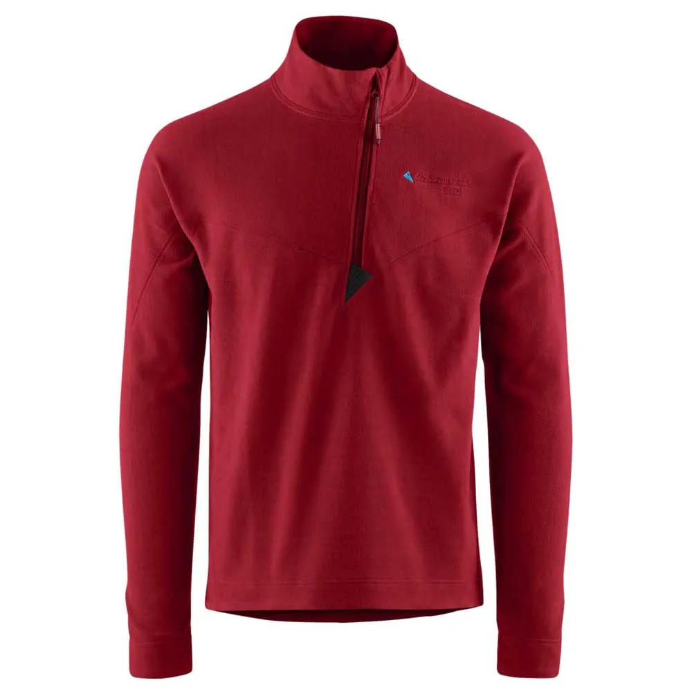 

Толстовка Klättermusen Sigyn half zip, красный