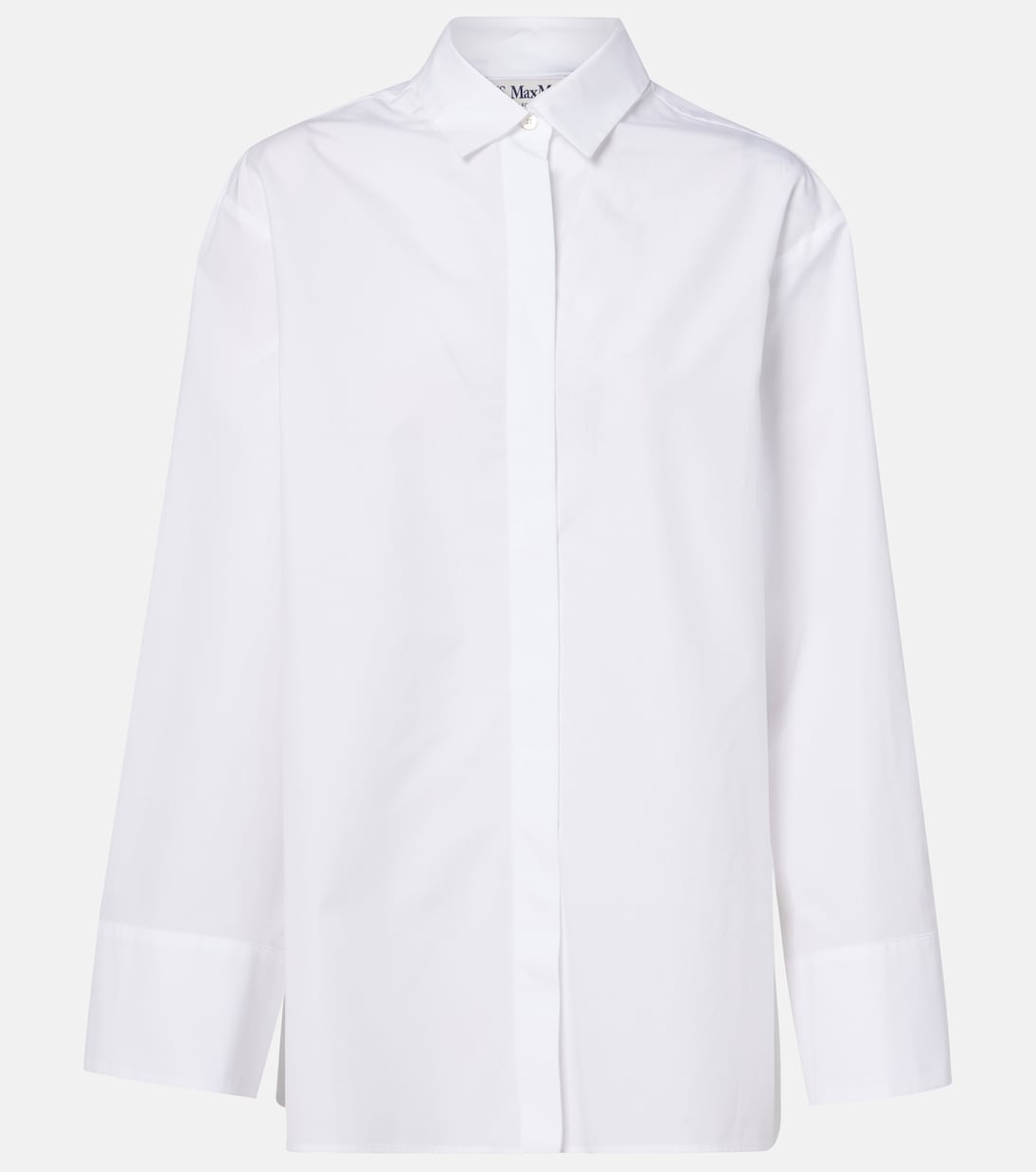 

Хлопковая рубашка Marte S Max Mara, Bianco