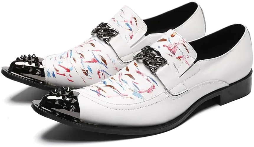Лоферы кожаные с металлическим носком, Oxford Shoes, 1 CHUUMEE — фото 2