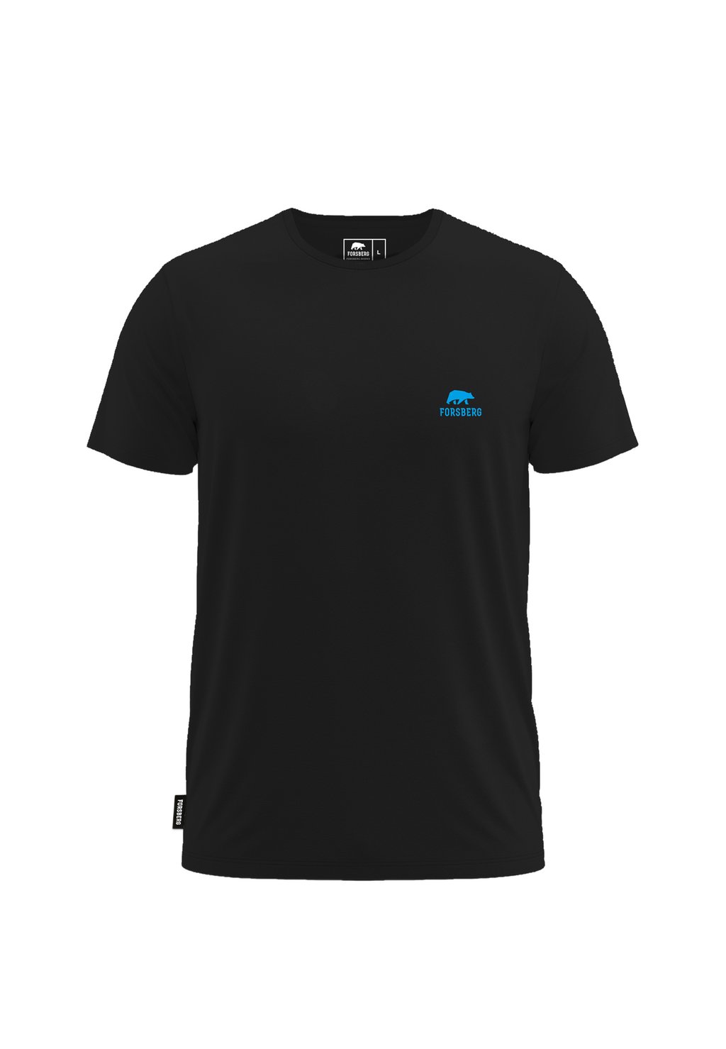 

Базовая футболка LITE MIT KLEINEM BRUSTLOGO FORSBERG, черный