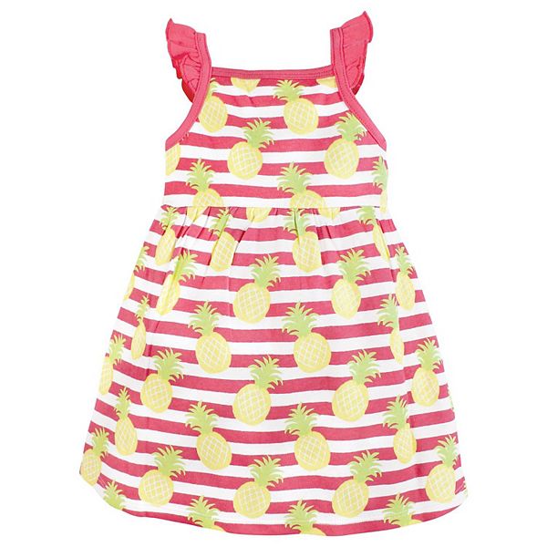 Платье для девочки Infant and toddler girl cotton - tropical floral - 3-6 months Hudson Baby — фото 3
