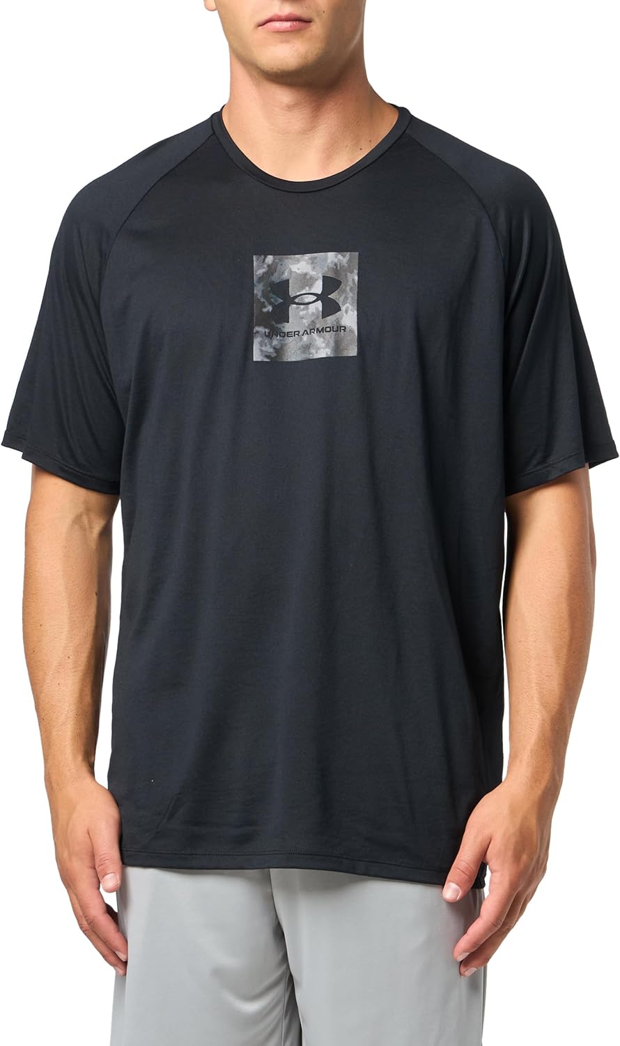 

Under Armour мужская футболка с коротким рукавом Tech Print Fill, (001) Black/White, Белый, Under Armour мужская футболка с коротким рукавом Tech Print Fill, (001) Black/White