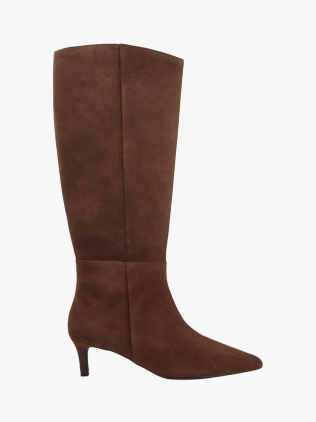 Ботинки Catia до колена из замши Jones Bootmaker, Chocolate