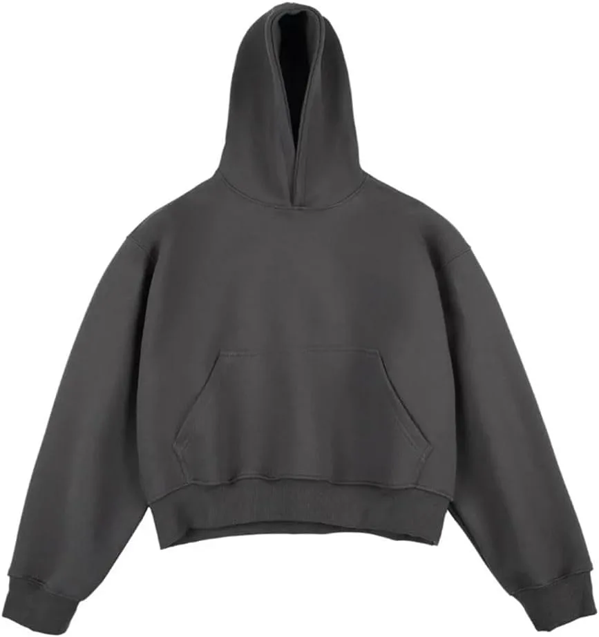 

Однотонный классический худи для мужчин