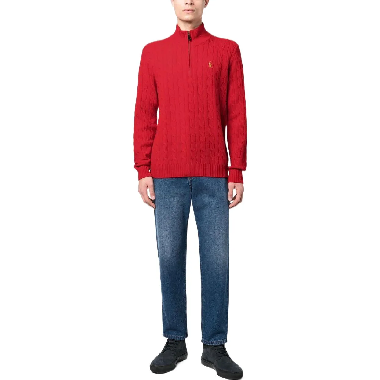 Polo Ralph Lauren Красный кашемировый свитер мужской SS23 — фото 3