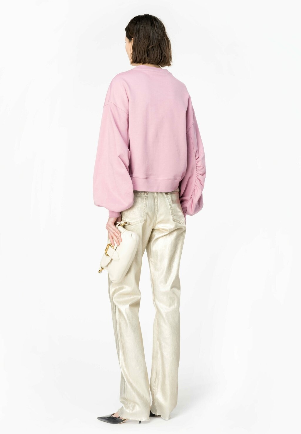 

Джинсы прямого кроя ROXANNE 5 POCKETS Pinko, серебристый