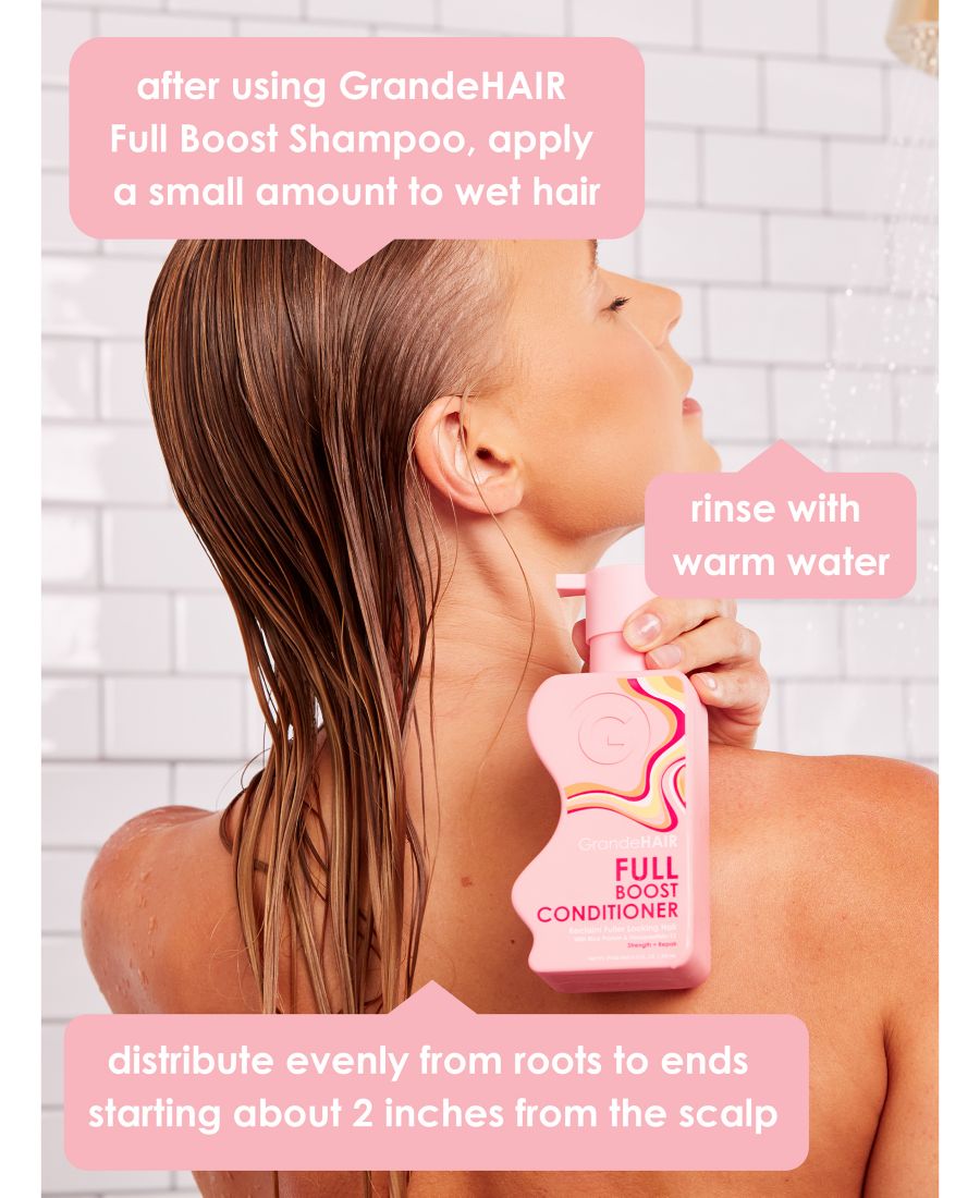 Кондиционер GrandeHAIR Full Boost, 8, 12 унций Grande Cosmetics, No Color — фото 4