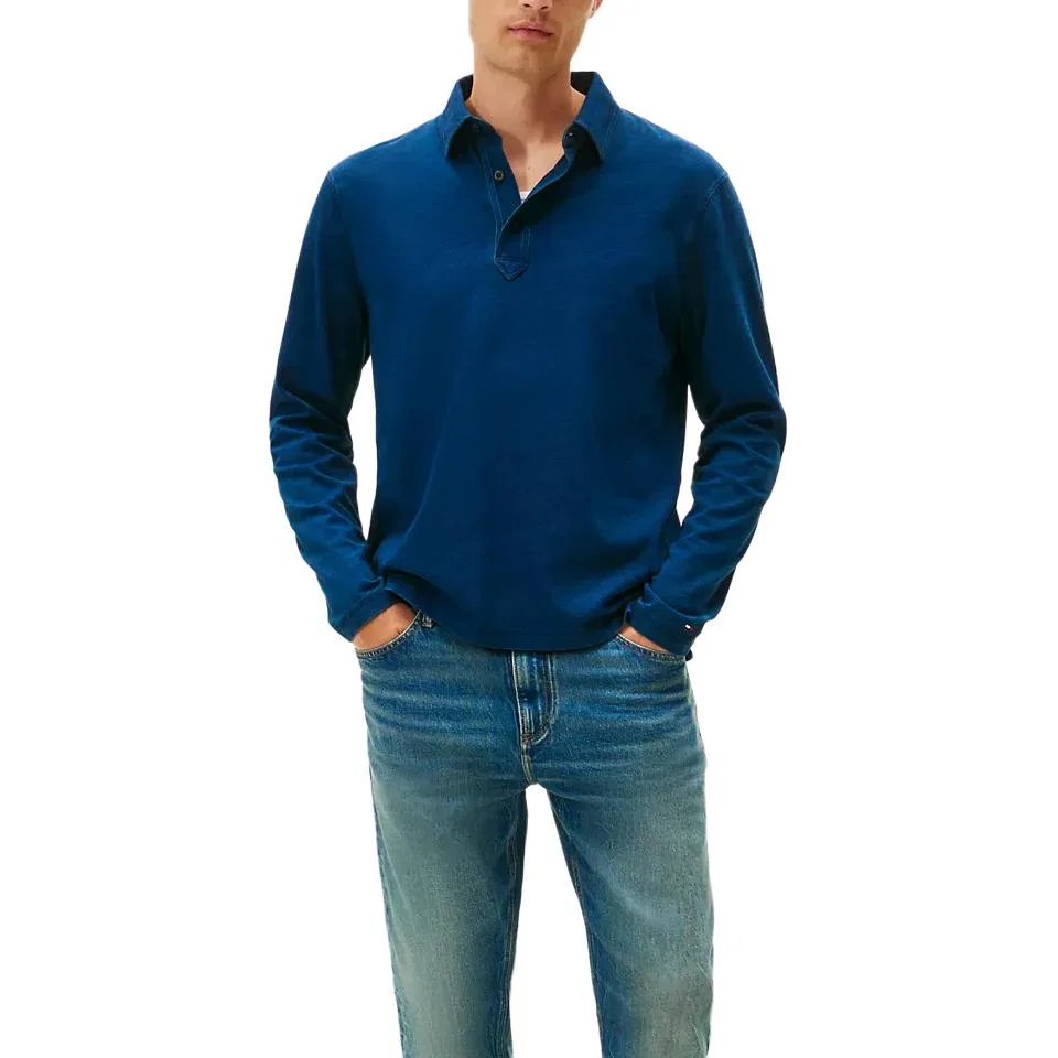 Поло мужское Tommy Hilfiger, Marine Blue — фото 3