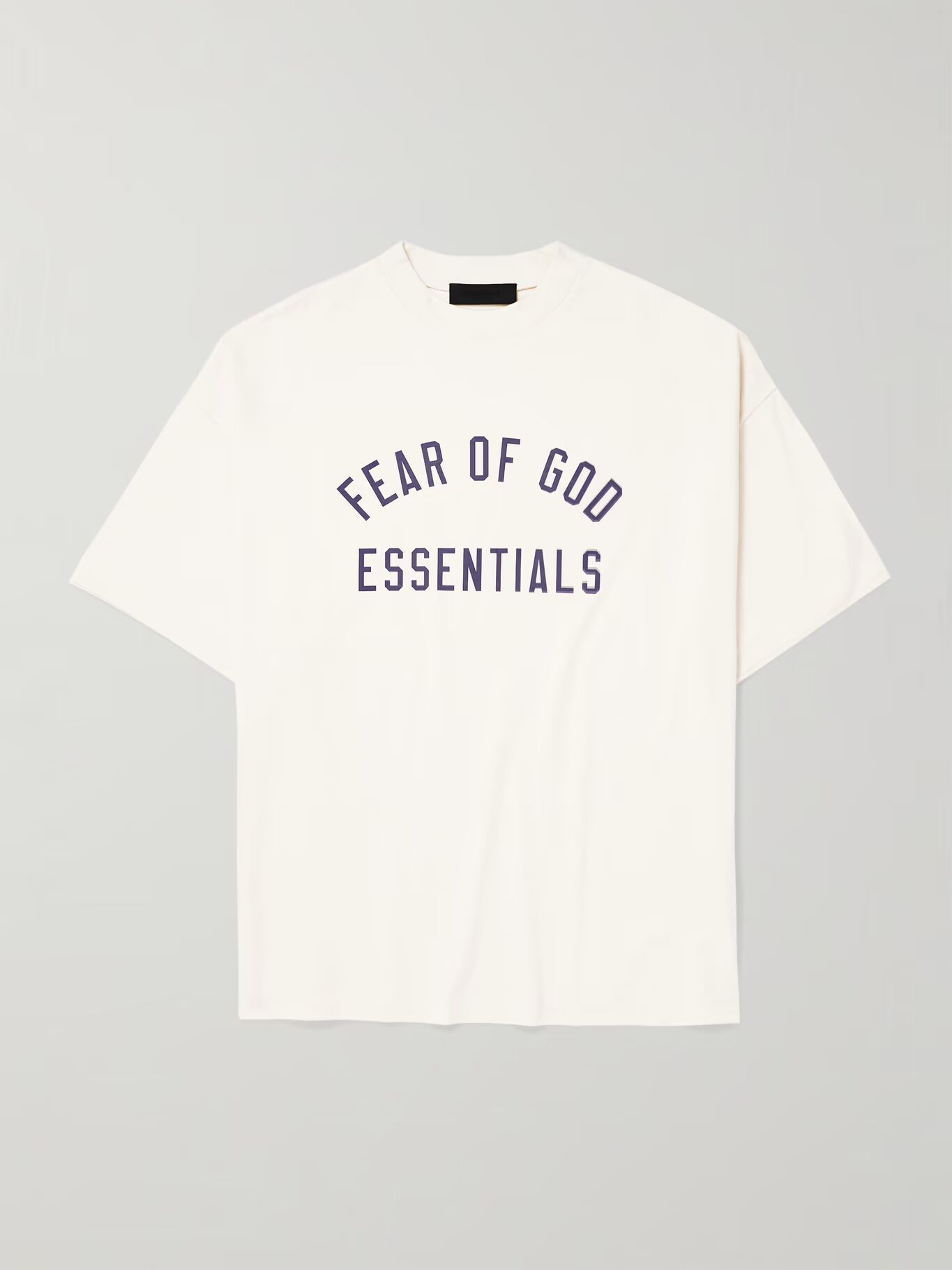 

Футболка из хлопкового джерси с объемным логотипом FEAR OF GOD ESSENTIALS, кремовый