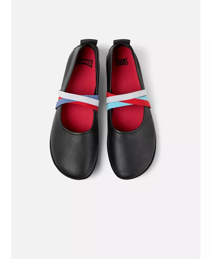 Правые балетки Nina TWS из кожи Camper, зеленый