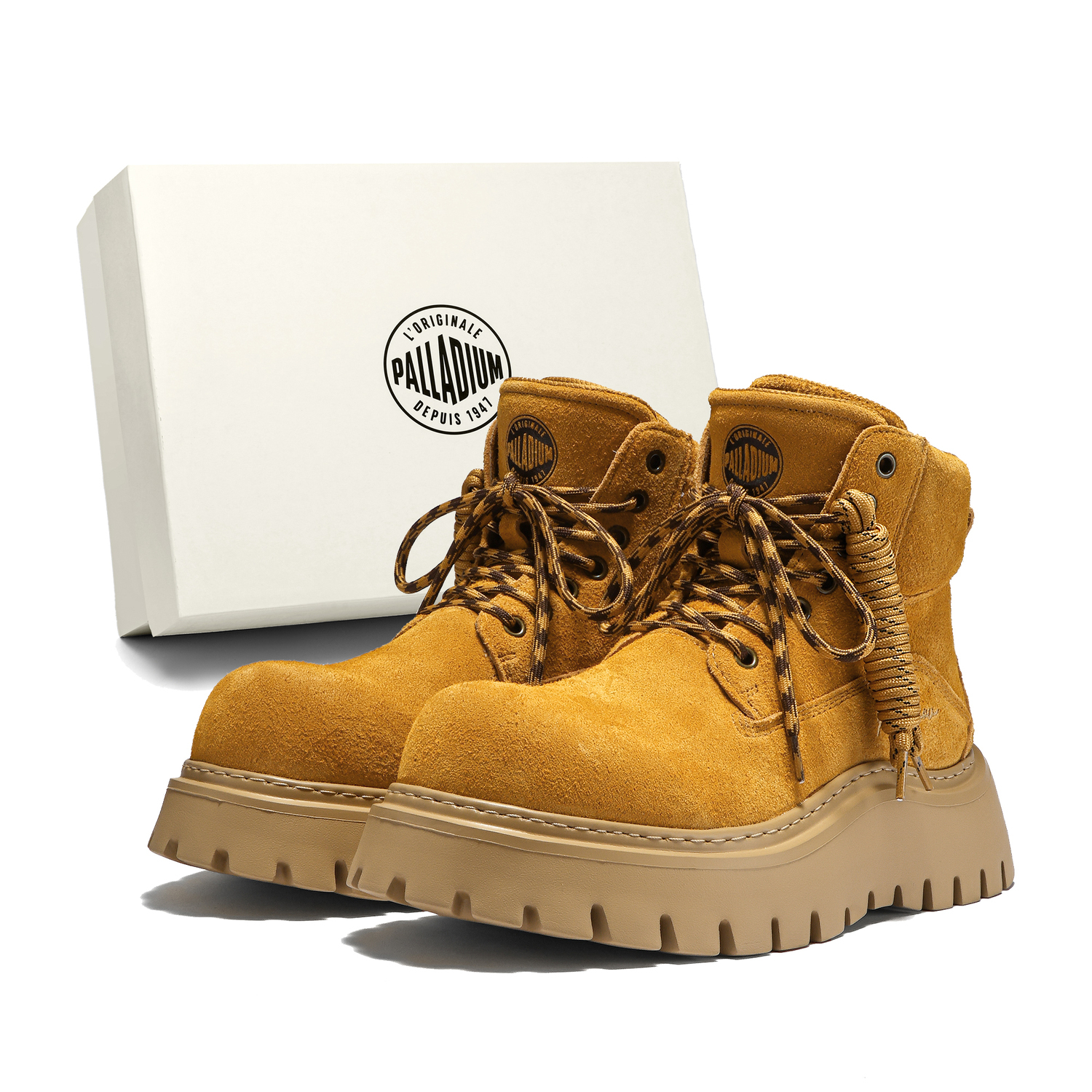 Palladium Ботинки Martin Unisex Желто-коричневый, Каштаново-коричневый, Оливково-зеленый — фото 3