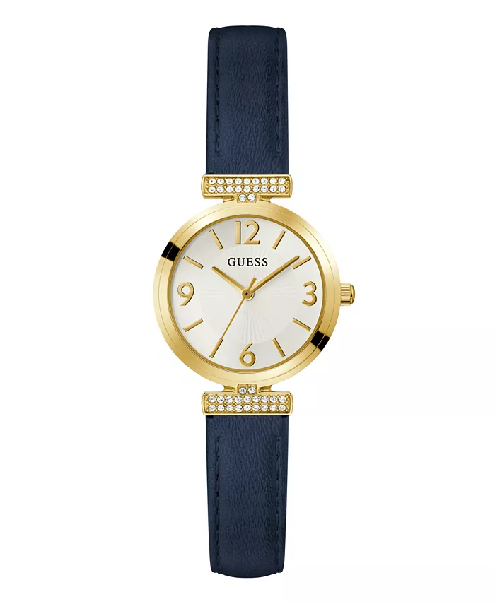 

Женские аналоговые часы из натуральной кожи, синие, 28 мм GUESS