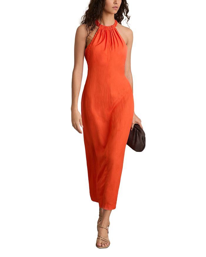 

Мини-платье Erika Craft Stitch REISS, оранжевый