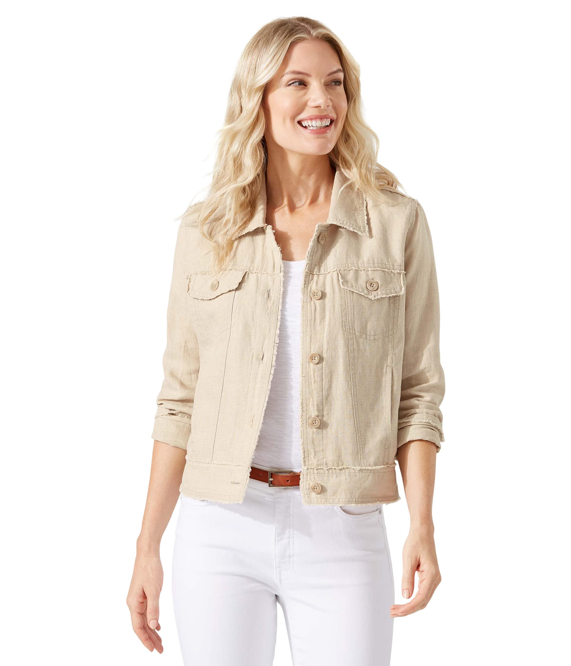 

Куртка Tommy Bahama Two Palms Raw Edge Jacket, цвет Natural