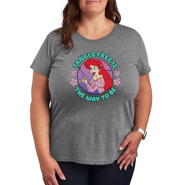 

Футболка The Little Mermaid Ariel plus size tangle free graphic Disney, Бежевый, Футболка The Little Mermaid Ariel plus size tangle free graphic Disney