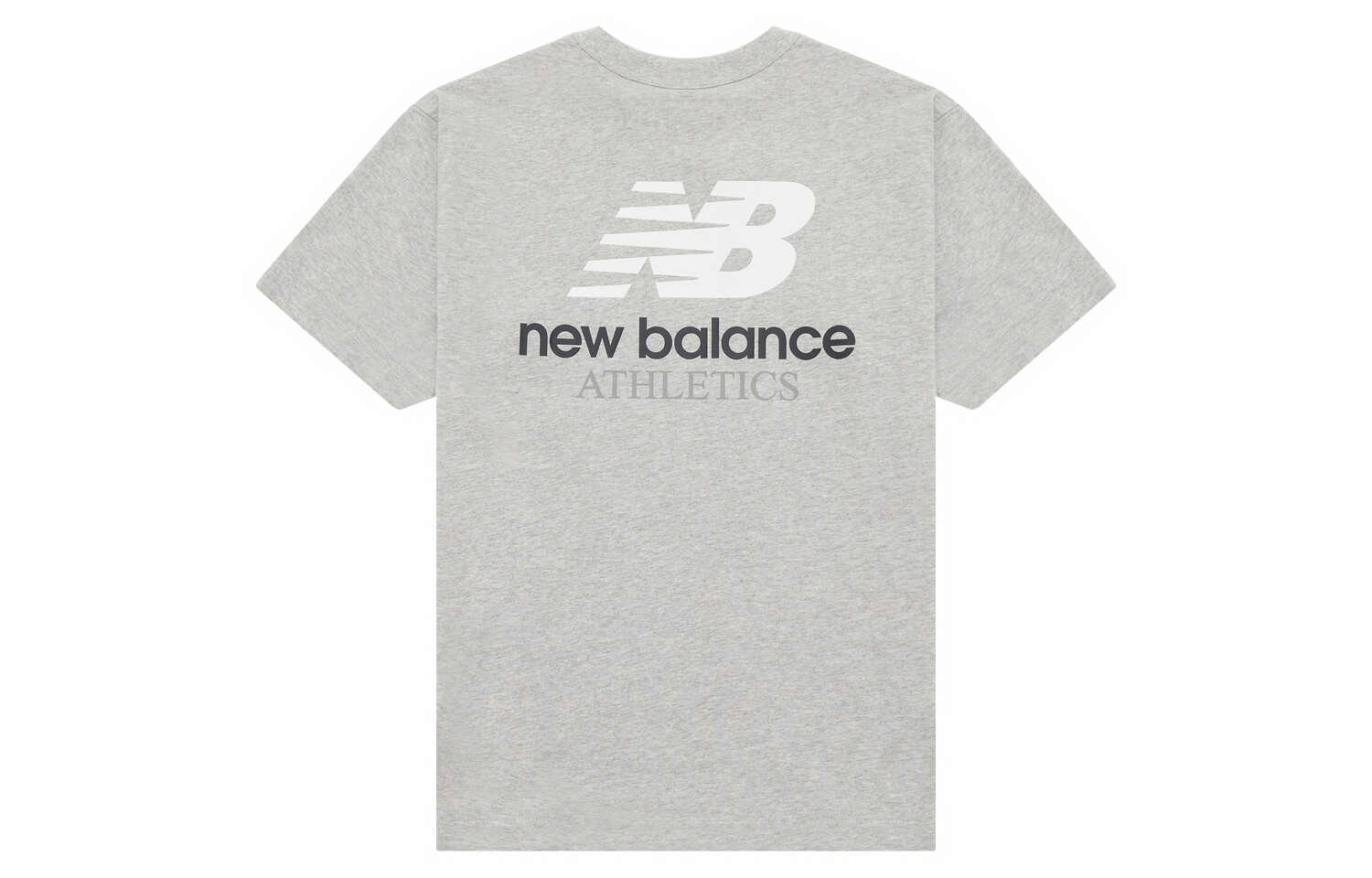 

Футболка унисекс светло-серая New Balance, серый