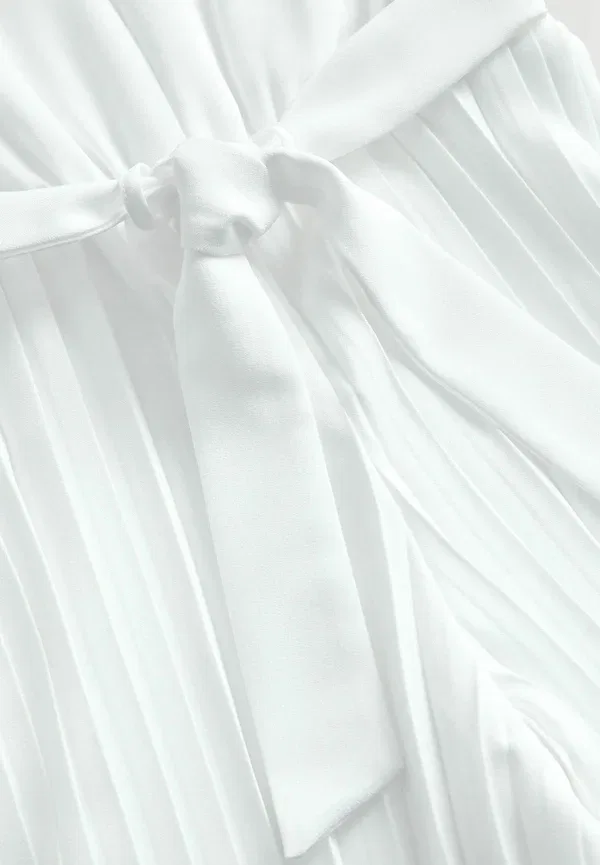 Комбинезон для девочки Regular fit pleated ruffle flower girl jumpsuit Next, белый — фото 3