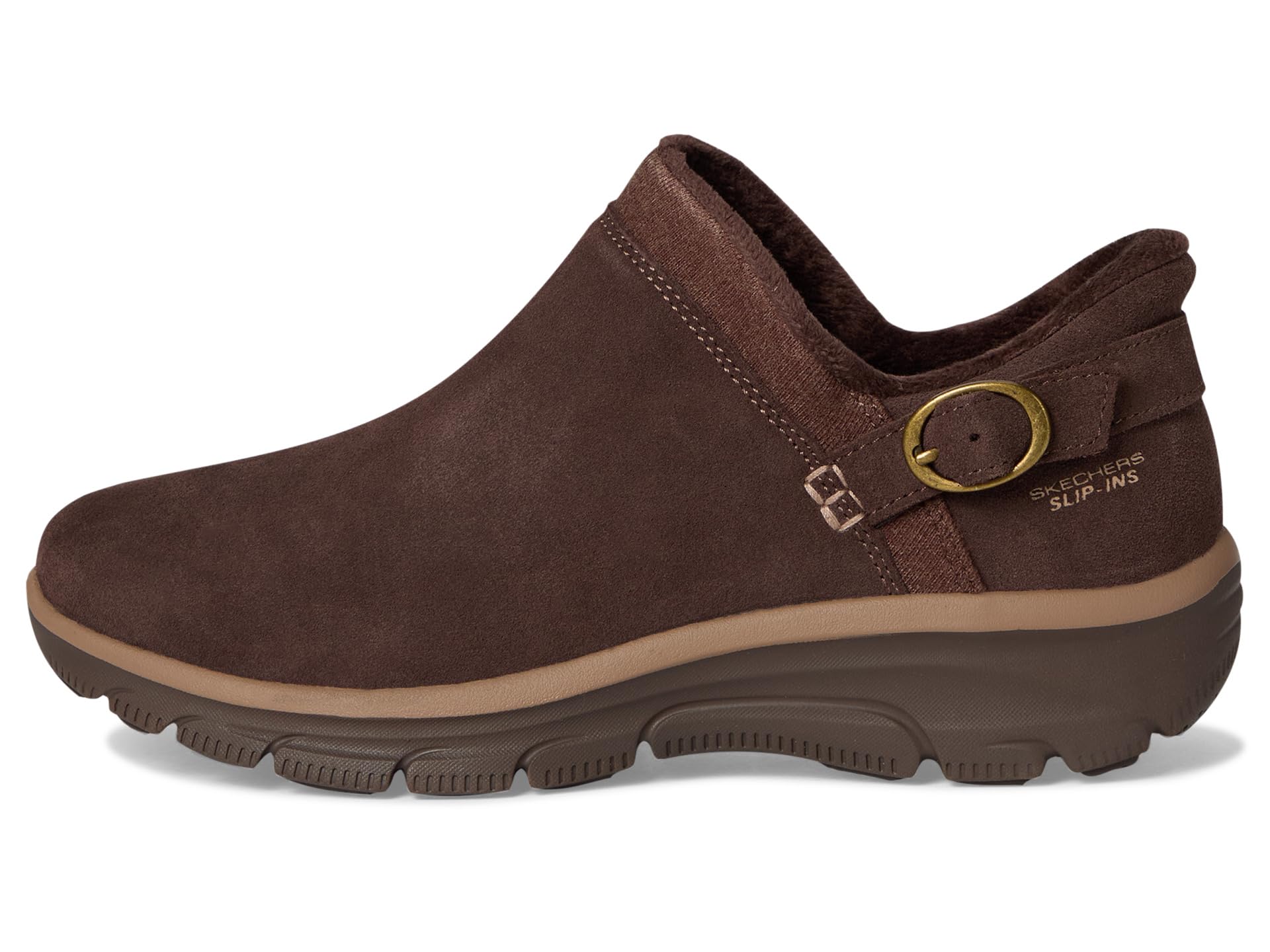 Кроссовки SKECHERS Easy Going - Modern Time Hands Free Slip-ins, цвет Chocolate — фото 4