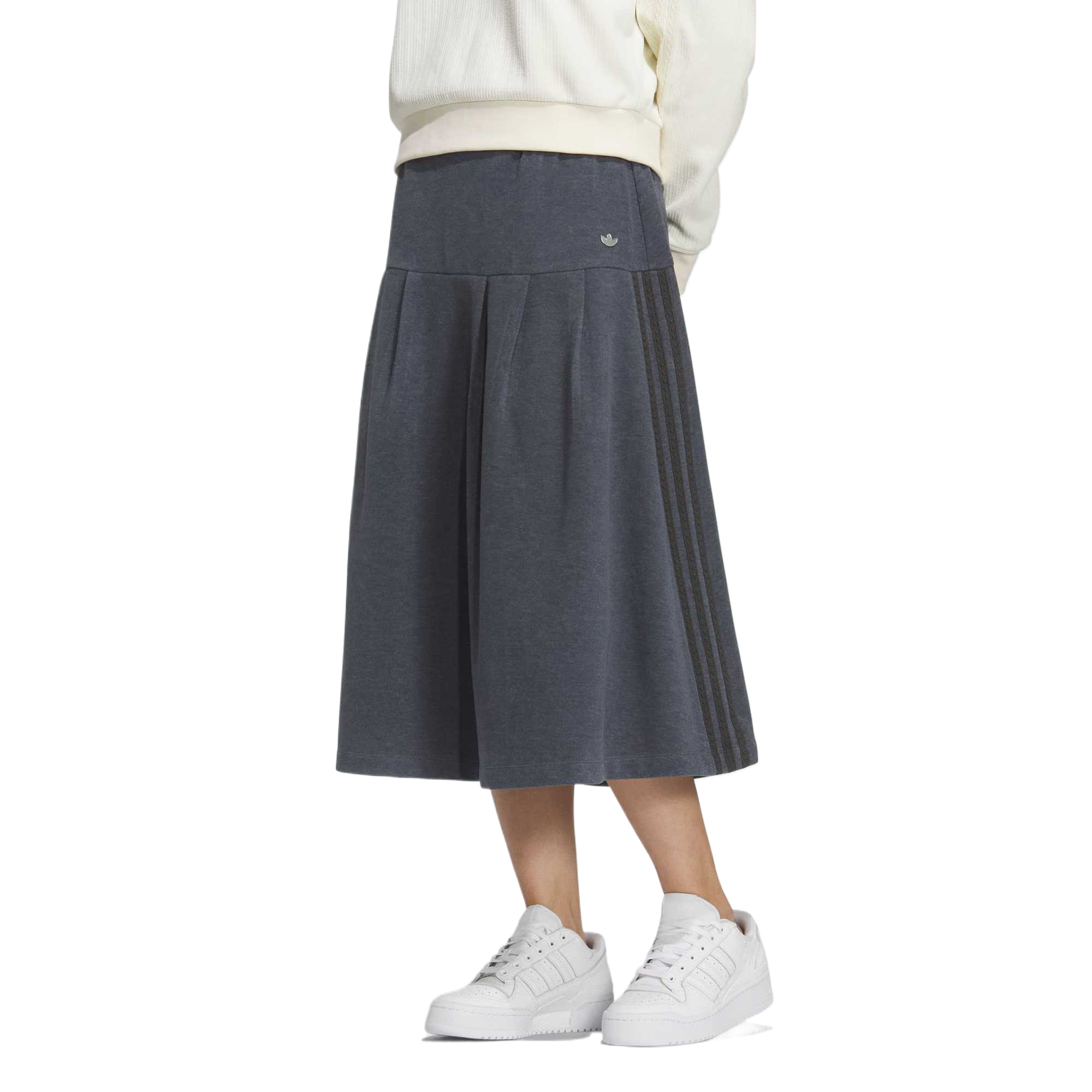Повседневная длинная юбка женская Adidas Originals, серый — фото 3