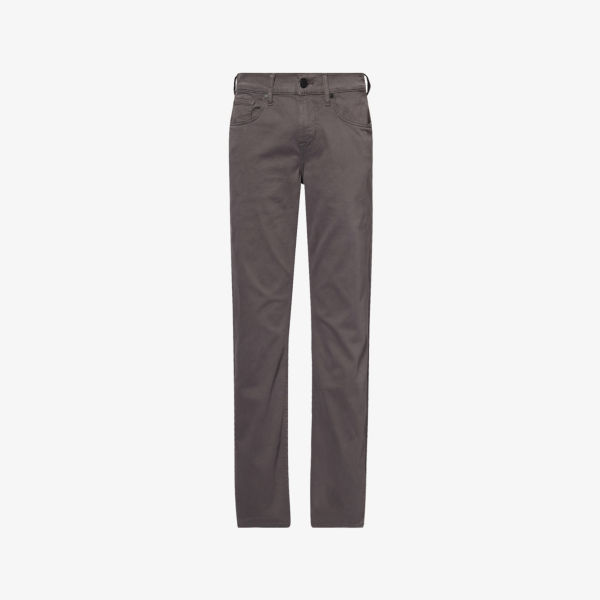

Узкие брюки Slimmy lux performance chino с зауженным низом из эластичного хлопкового микса 7 For All Mankind, цвет stretch sateen gun metal