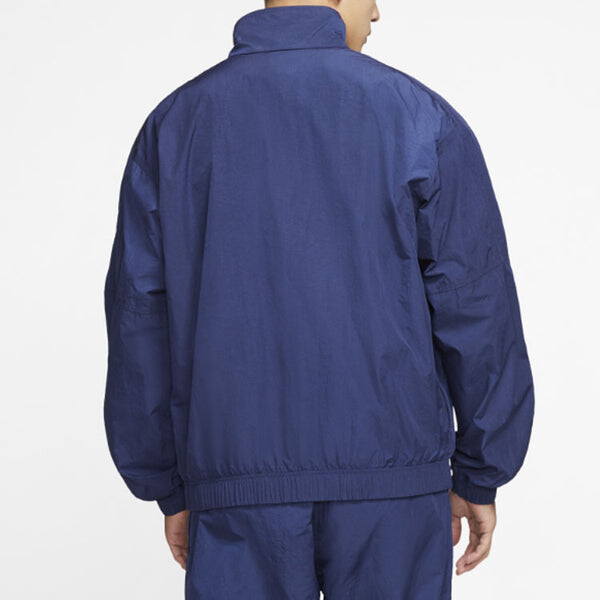 Куртка men's nrg track sports stand collar jacket blue Nike, синий — фото 4