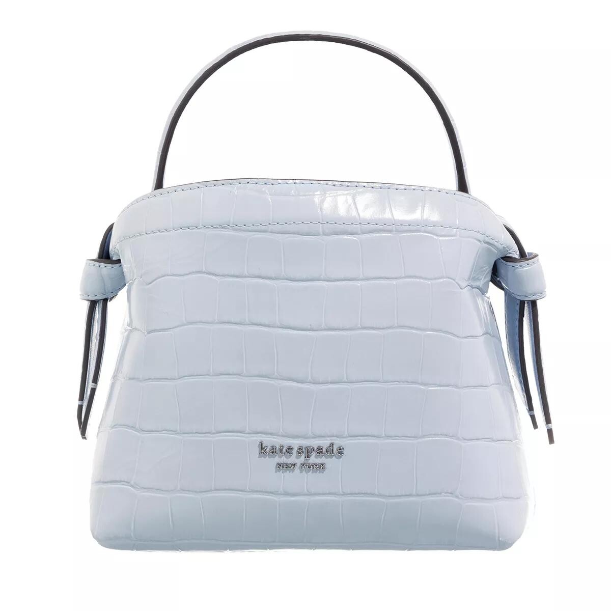 

Миниатюрная сумка knott north star из кожи с тиснением под крокодила. Kate Spade New York, синий