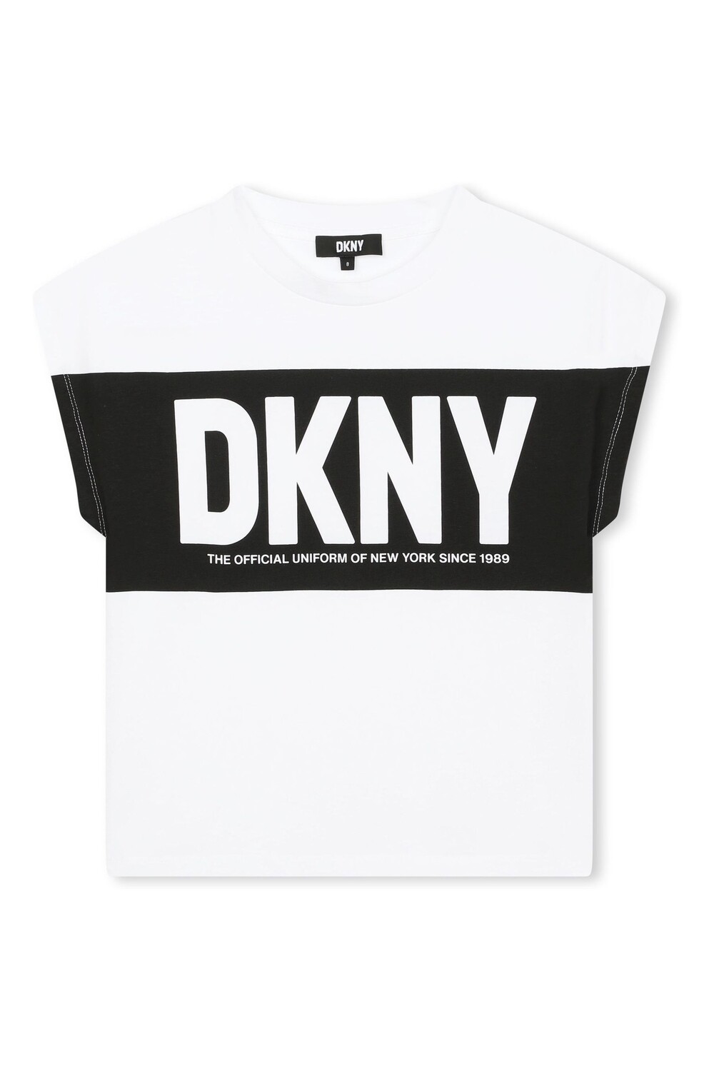 

Футболка в стиле колор-блок с короткими рукавами и логотипом Dkny, белый
