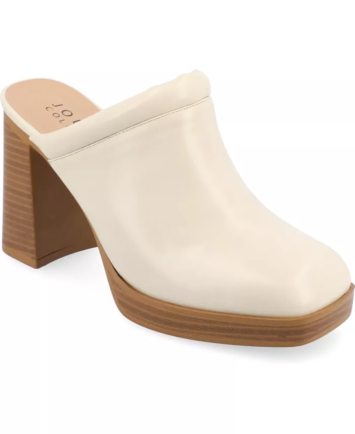Женские мюли Izara на платформе Journee Collection, коричневый/бежевый