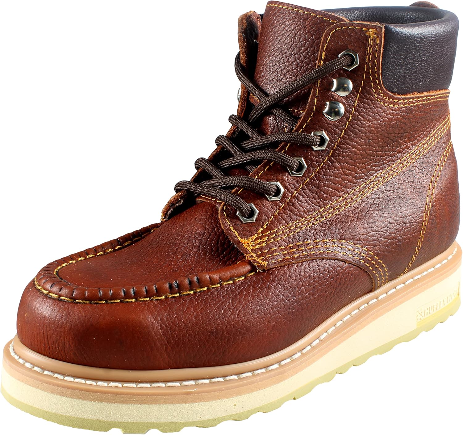 

Мужские ботинки Workmen-V, противоскользящие, из натуральной кожи, с шнуровкой, модель 614 с носком-мокасином Generic, initial