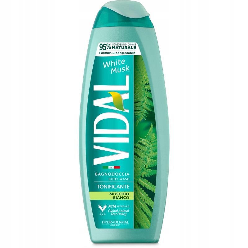 

Vidal, Белый мускус, гель для душа, Hydradermal, 250 мл