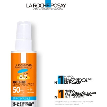 Anthelios Dermo-Pediatrics Невидимый спрей Spf50+ без отдушек, 200 мл, La Roche-Posay — фото 3