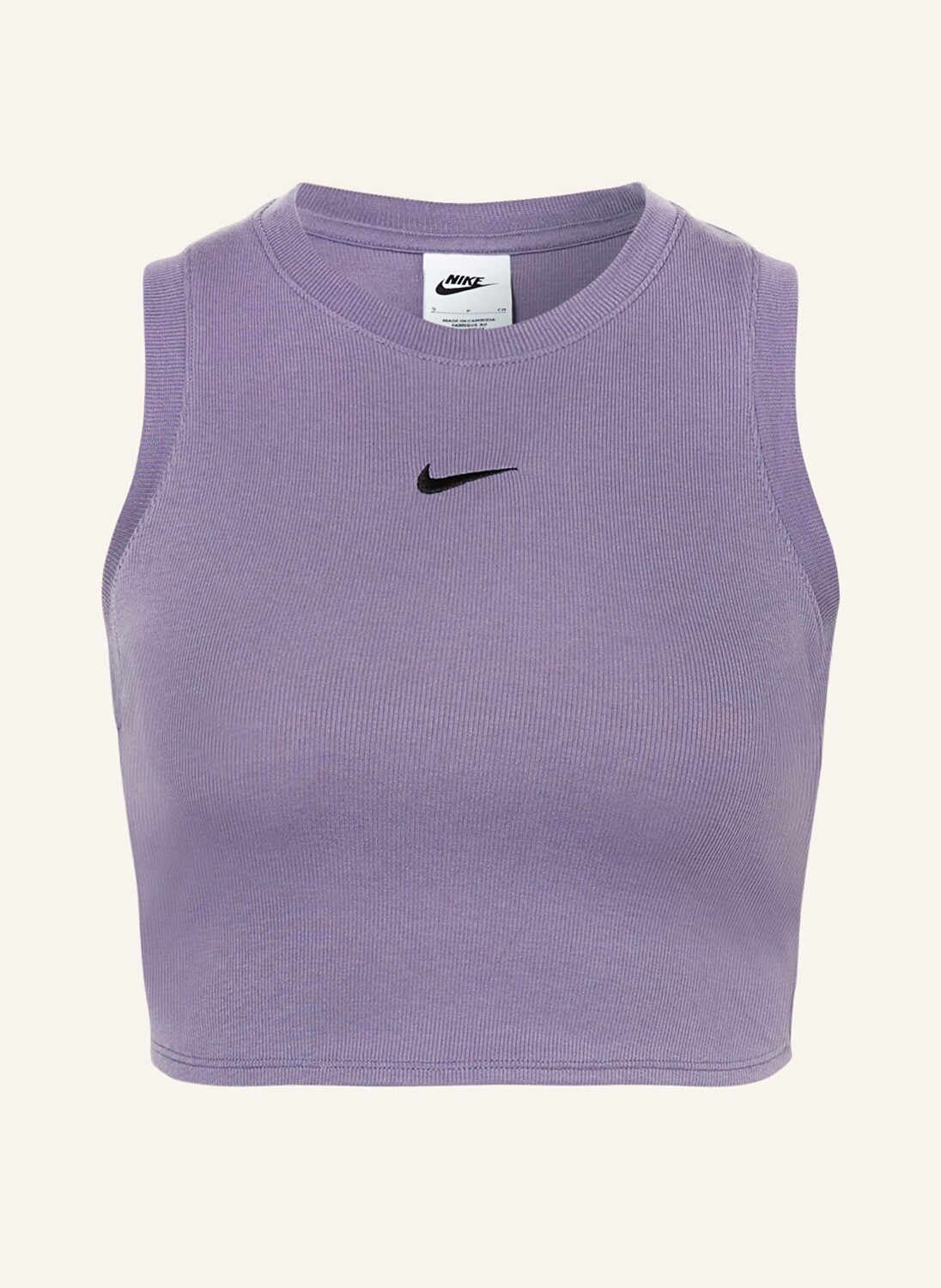 

Укороченный топ: базовые вещи Nike, фиолетовый