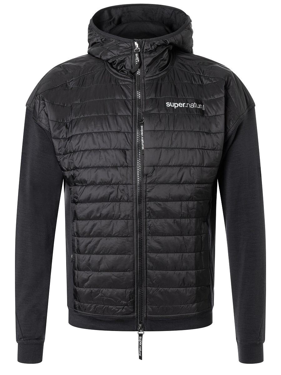 

Куртка super.natural Merino Jacke mit Primaloft Bio Softshell, черный