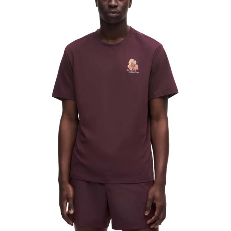 

Lululemon Футболка мужская темно-красная, Красный, Lululemon Футболка мужская темно-красная