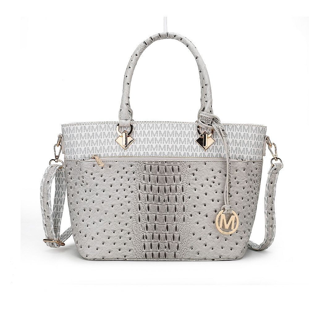 

Коллекция MKF Сумка-тоут Grace Signature и с тиснением под крокодила от Mia K MKF Collection, белый