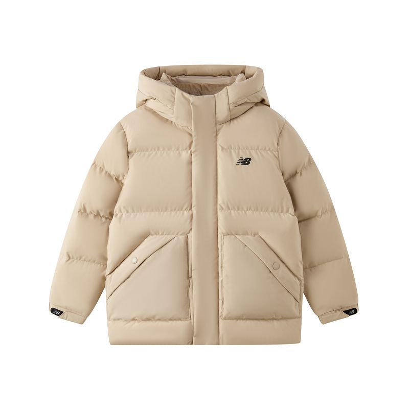

Детская пуховая куртка New Balance, темно-бежевый/желтый