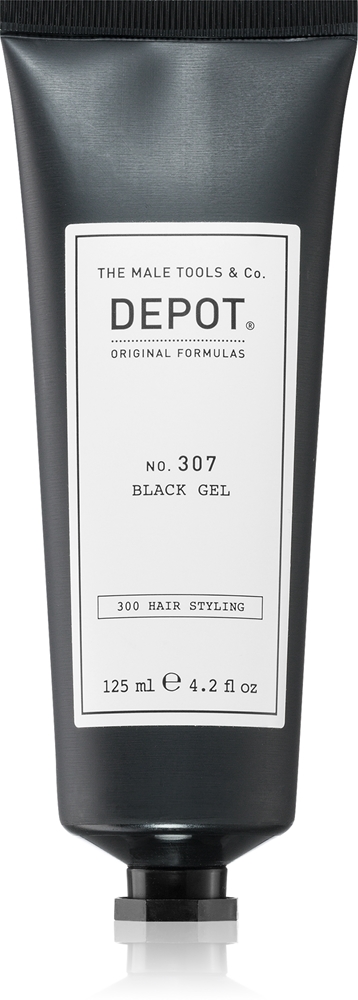 

300 Hair Styling No. 307 черный гель для укладки волос для темных волос Depot, 125 мл
