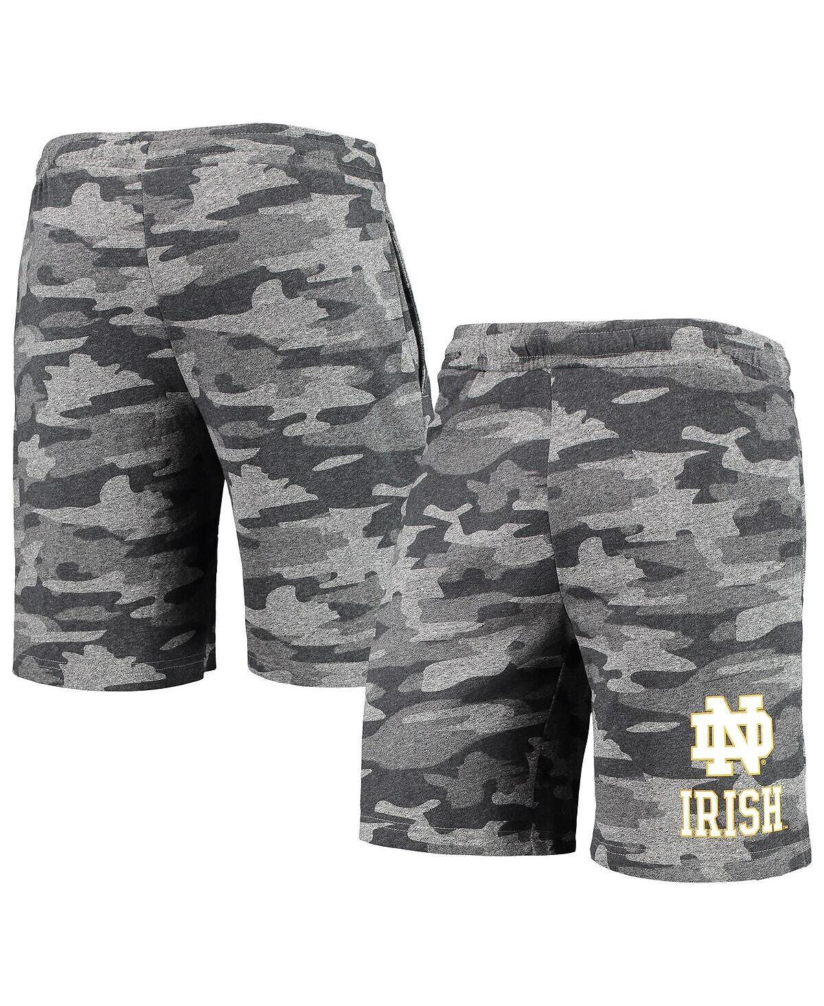 

Мужские темно-серые шорты Notre Dame Fighting Irish Camo Backup Terry Jam Lounge Shorts Concepts Sport