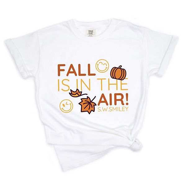 

SWSmiley fall is in the air - женская футболка с принтом, окрашенная в стиле garment dyed Simply Sage Market, White, Белый, SWSmiley fall is in the air - женская футболка с принтом, окрашенная в стиле garment dyed Simply Sage Market, White