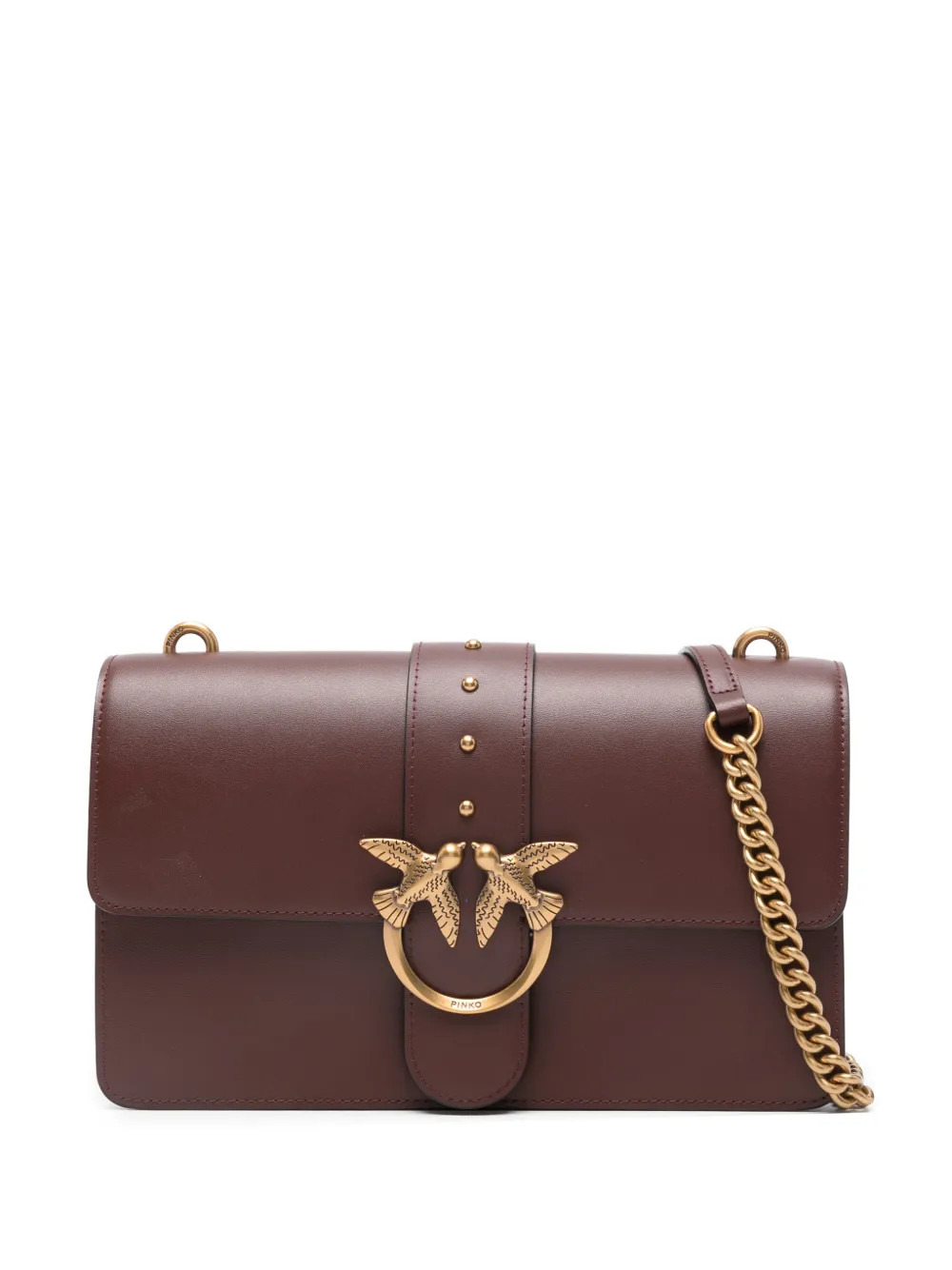 

Сумка на плечо Medium Love Bag One из кожи Pinko, красный