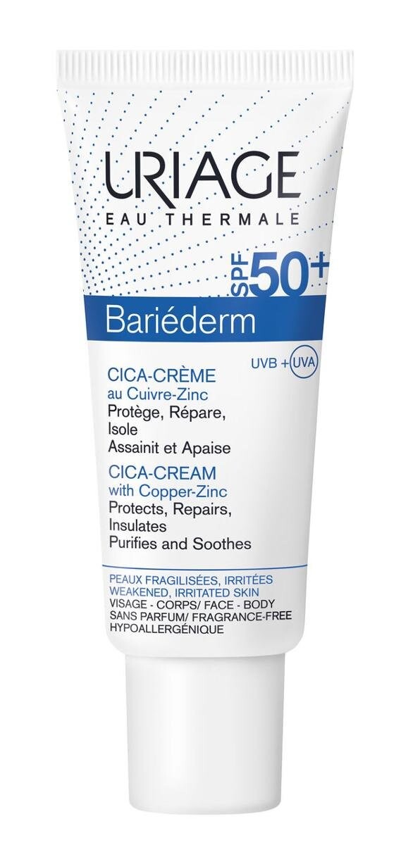 

Uriage Bariederm, крем сика, SPF 50+, 40 мл