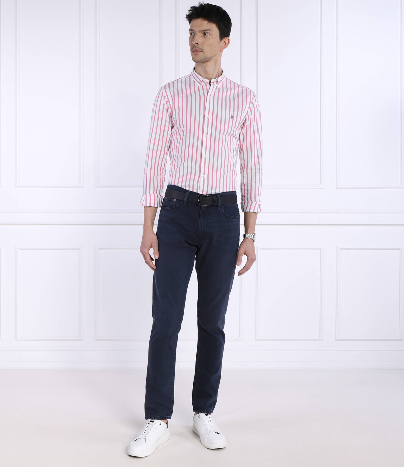 Рубашка POLO RALPH LAUREN Slim Fit, роза — фото 2