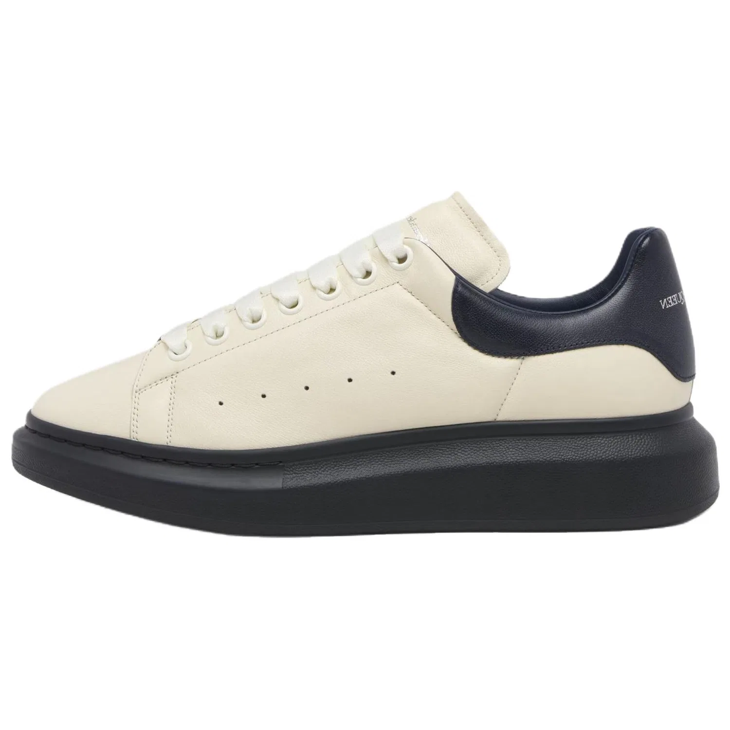 Кроссовки повседневные Alexander McQueen Cream & Dark Blue