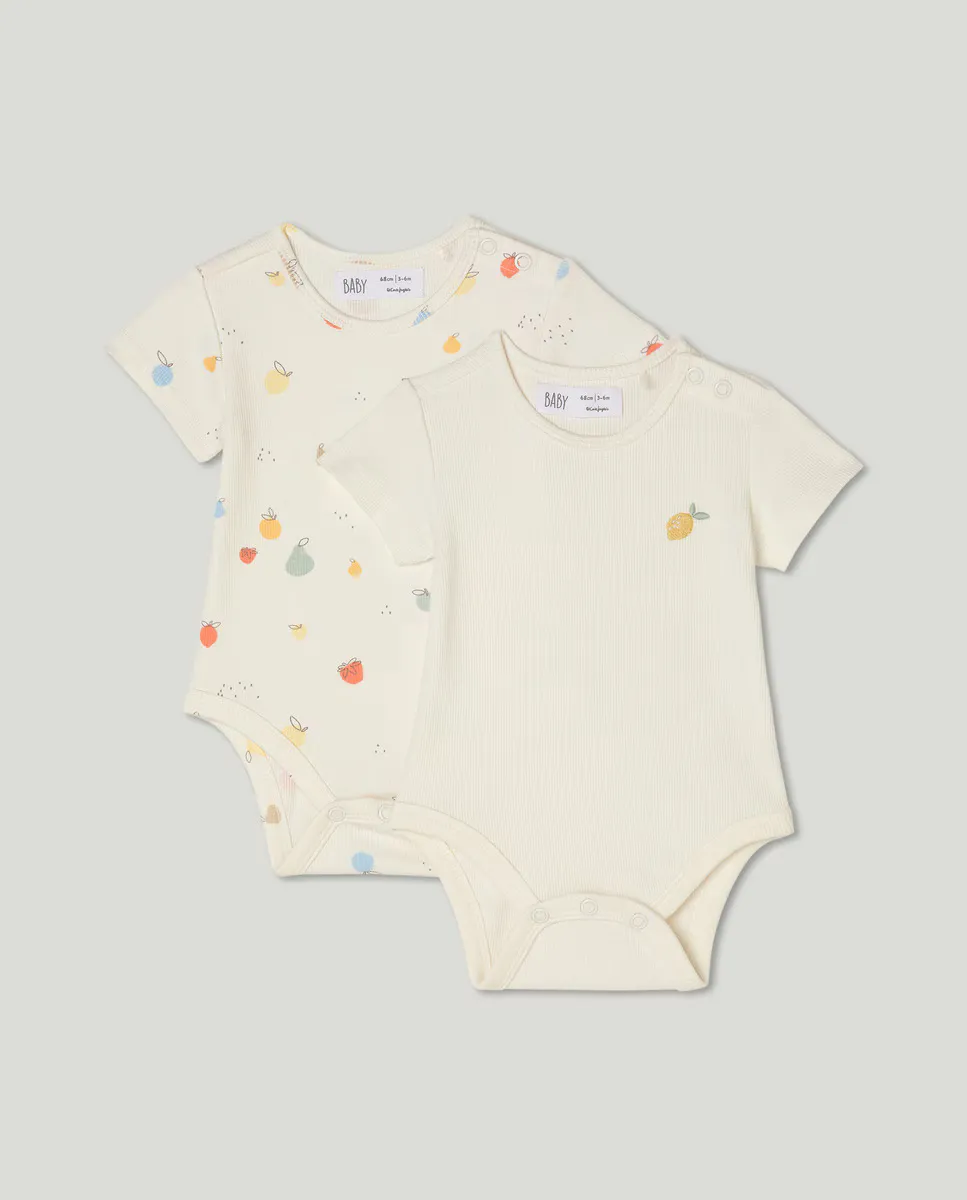 

Упаковка из двух боди с короткими рукавами Baby El Corte Inglés, мультиколор