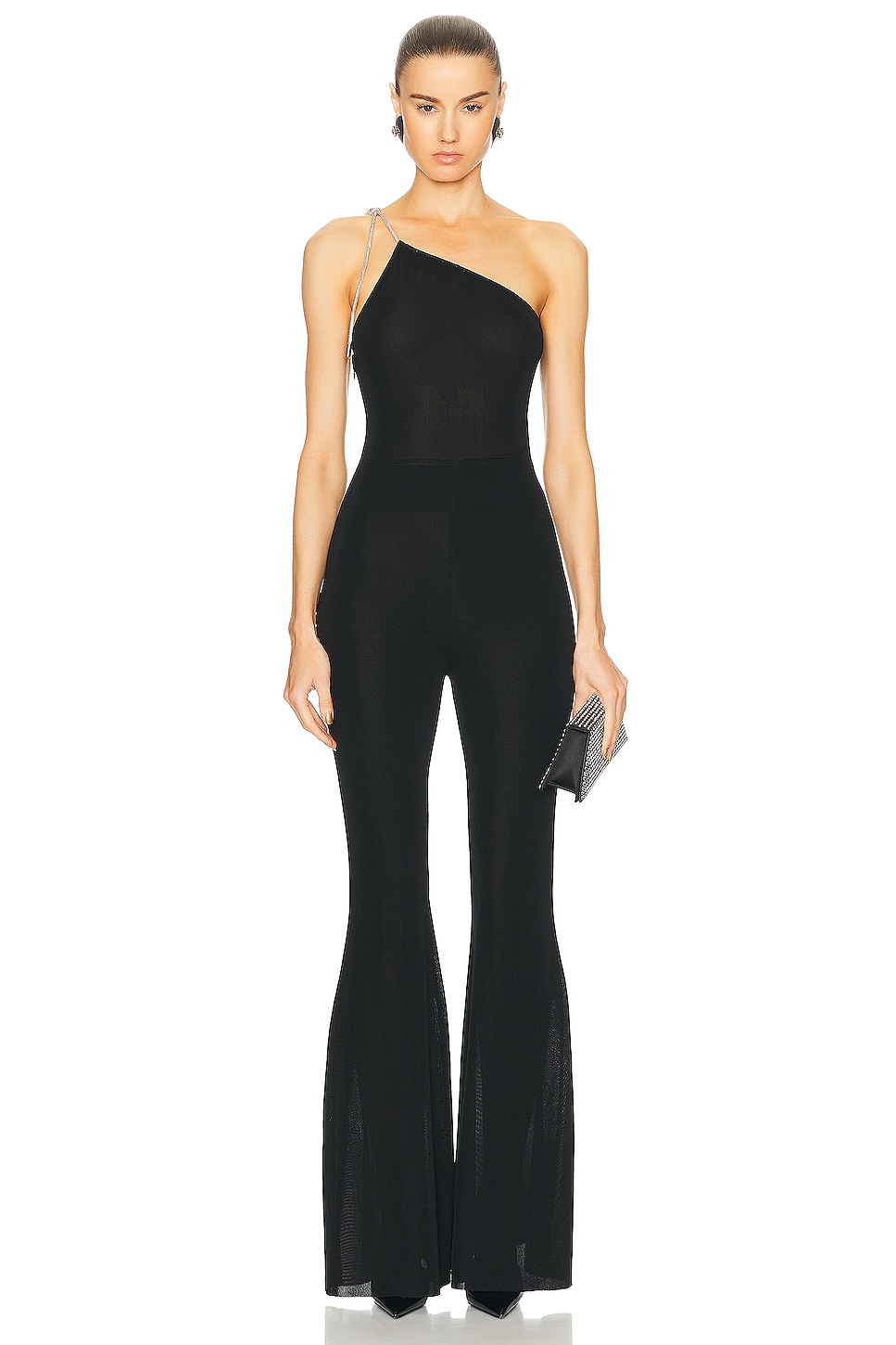 

Комбинезон из вискозы Alexandre Vauthier, черный
